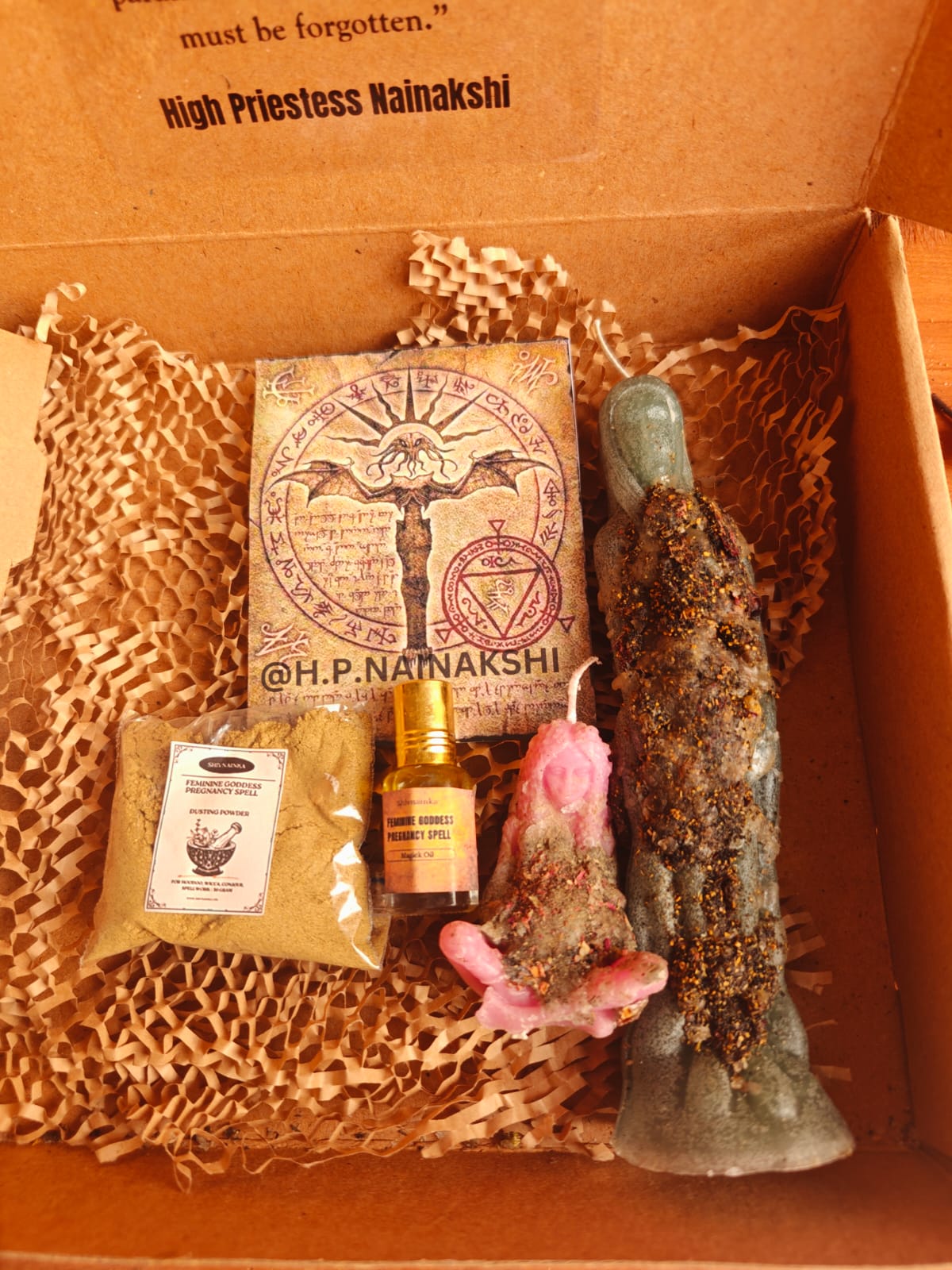 Feminine goddess pregnancy budget friendly spell kit