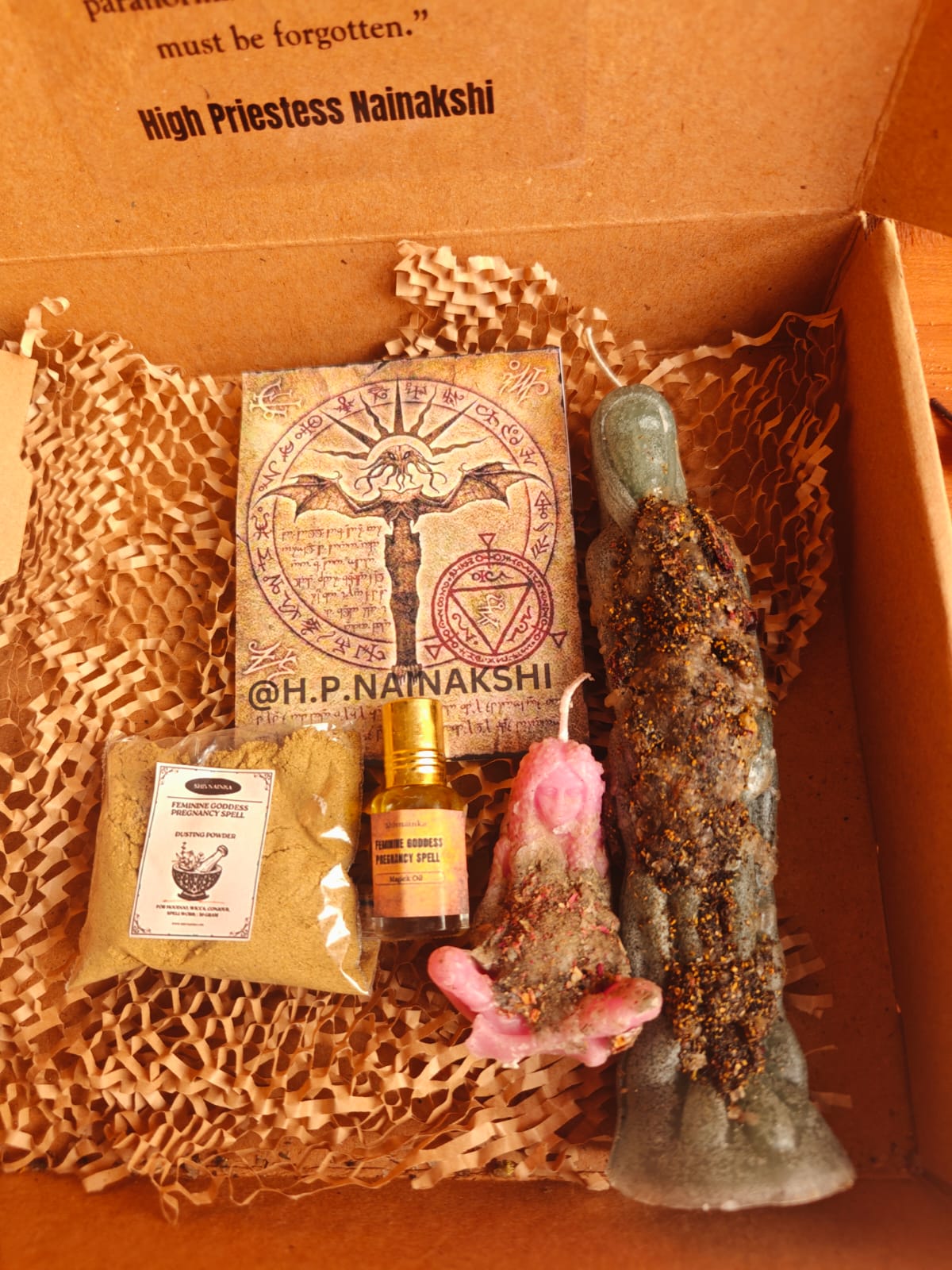 Feminine goddess pregnancy budget friendly spell kit