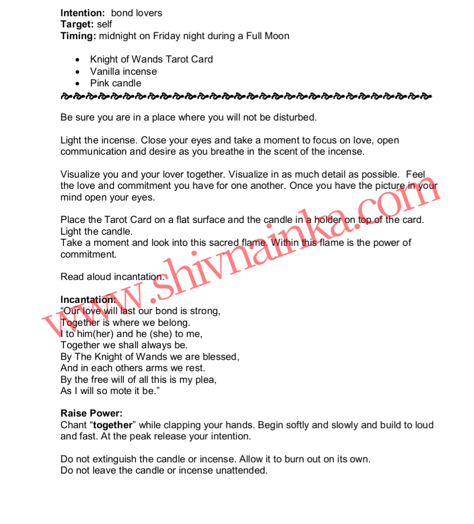 300 + Tarot spells