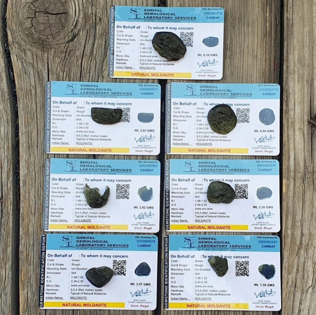 Natural Moldavite Gemstone - Lab Certfied

0.56 gram - 6.30 gram
