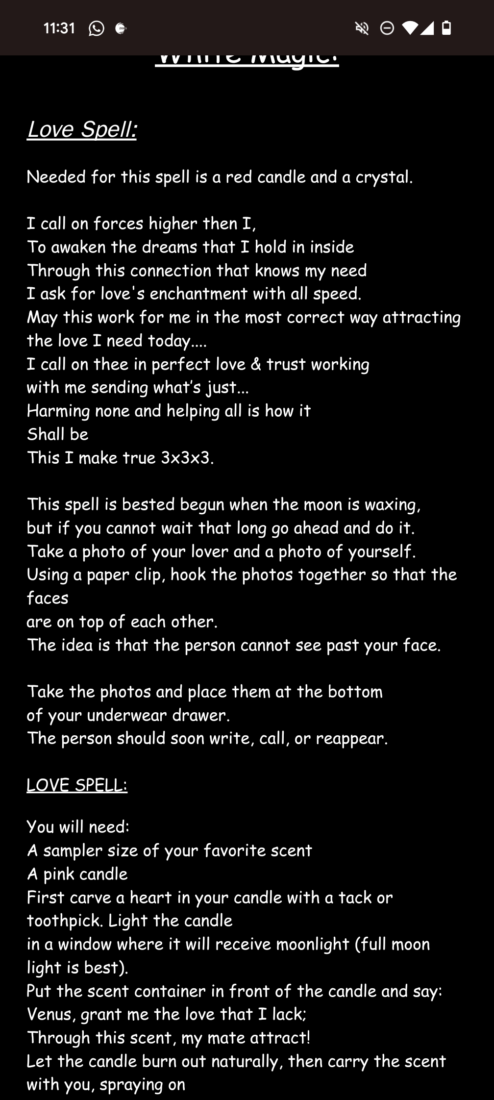 200+ Wiccan spells