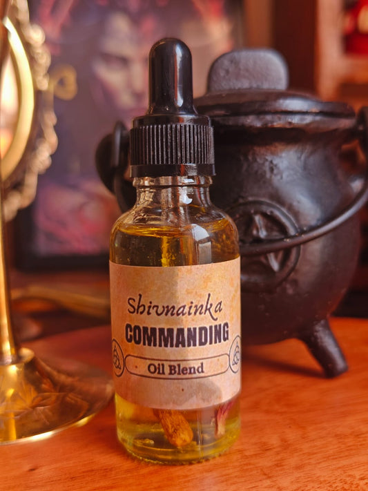 Commanding Ritual Oil | For Hoodoo, Wicca, Conjour, Spellwork | Healing | Meditation | 30 Ml
